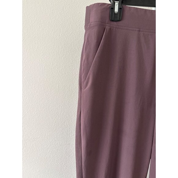 Athleta Workleisure Ankle Pants Sz 12 Mauve Tapered Comfort Stretch Travel Pant - Picture 13 of 16
